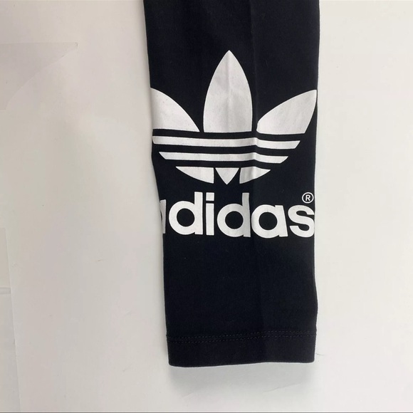 Adidas leggings with trefoil detailing on leg size S - Picture 2 of 4